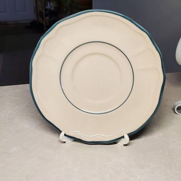 Epoch Apple Blossom Scalloped Edge Saucer 6" - Picture 1 of 6